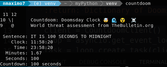 IT IS 100 SECONDS TO MIDNIGHT