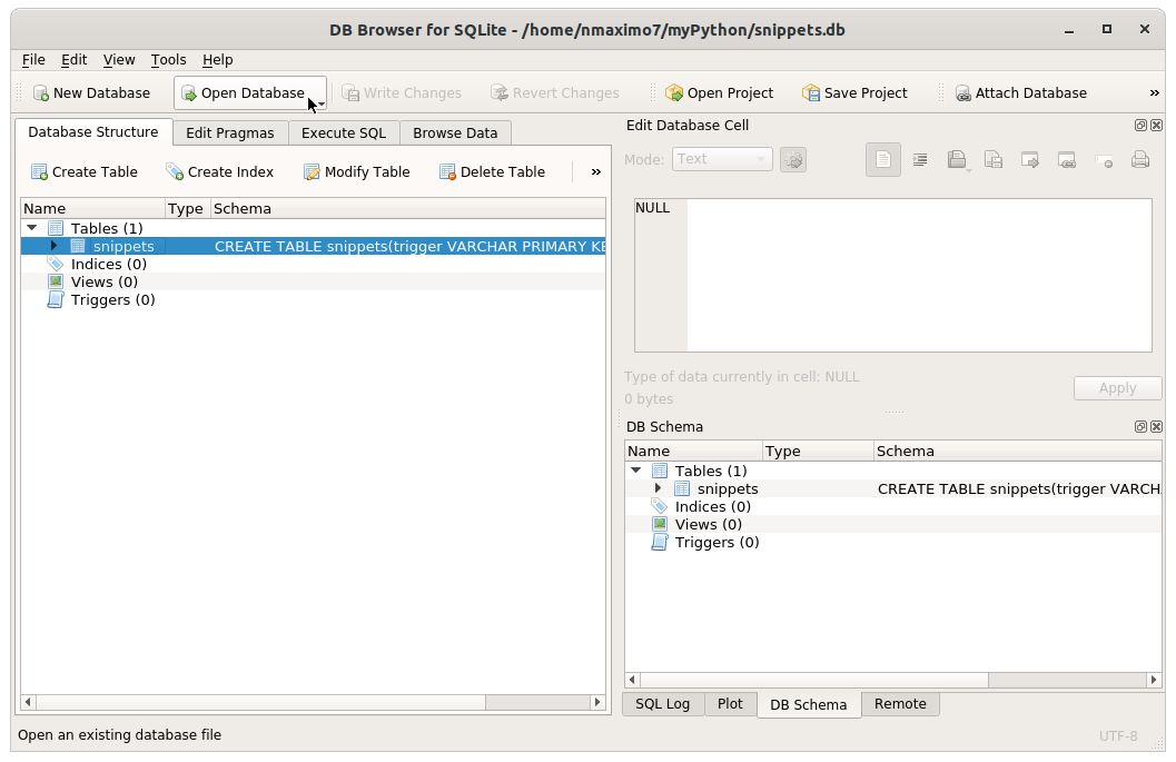 SQLite and DB Browser for SQLite