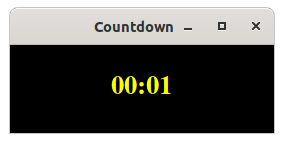 Countdown with Tkinter