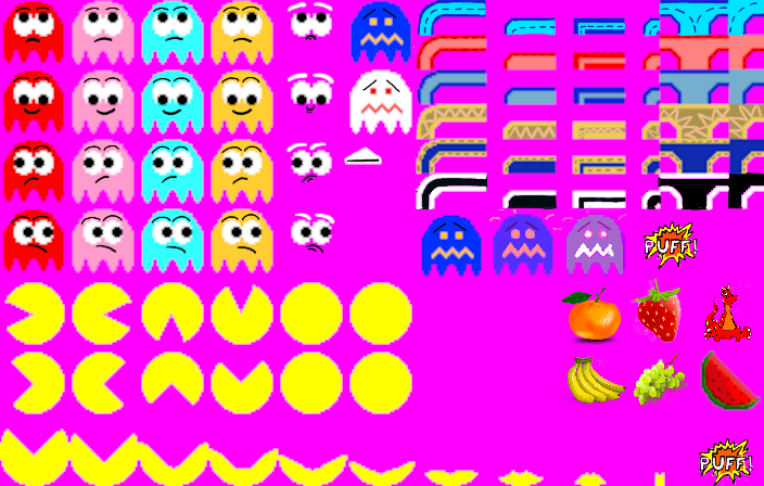 Pacman’s spritesheet