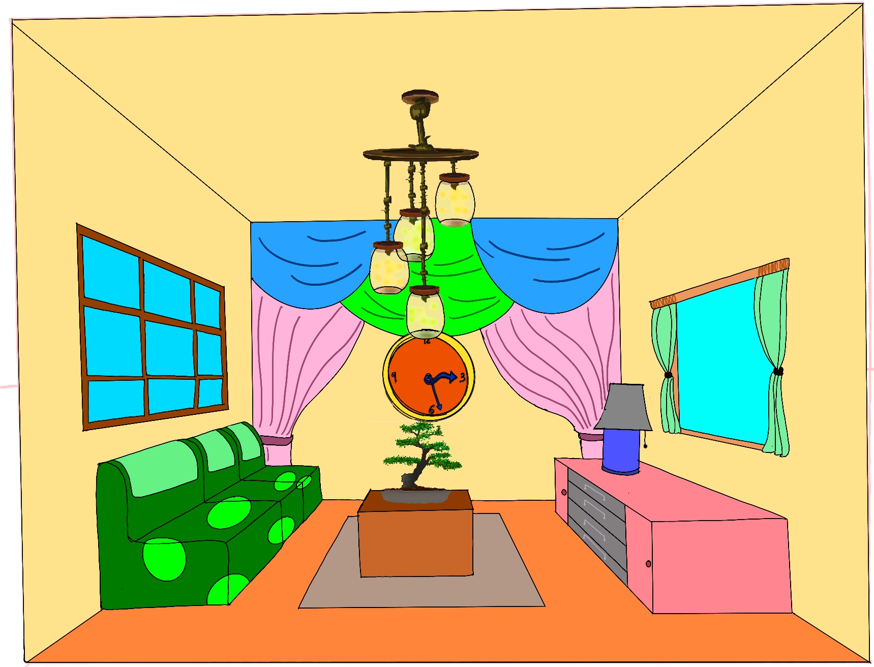 One Perspective. Sitting Room.