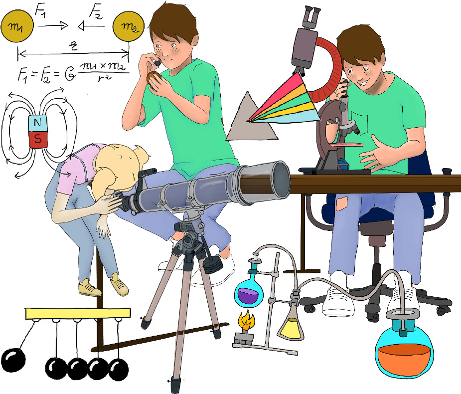 Physical sciences study inanimate objects. They aim at finding immutable laws of nature