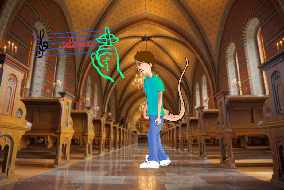 He was quiet as a mouse