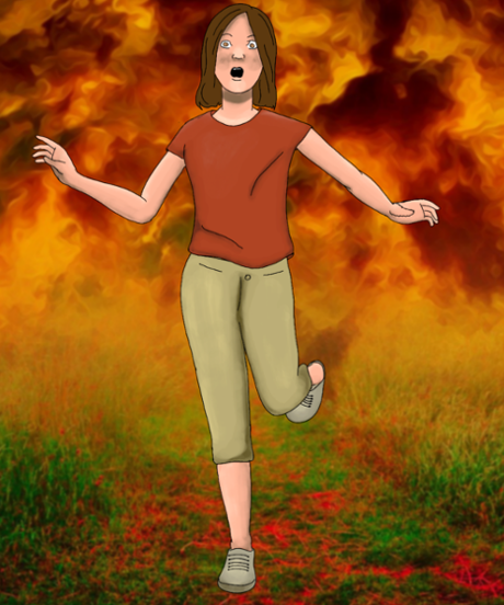 La chica de ojos azules y piel chocolate