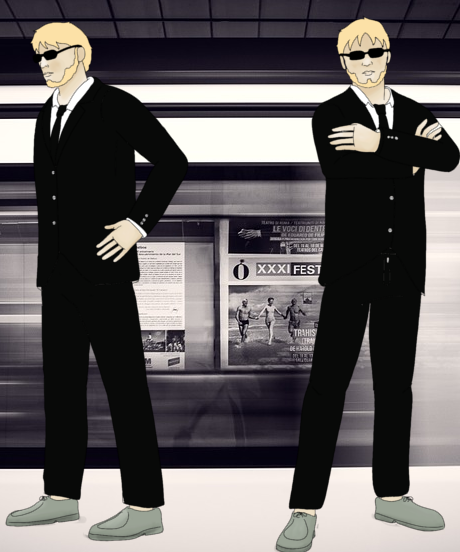 Los misteriosos hombres de negro