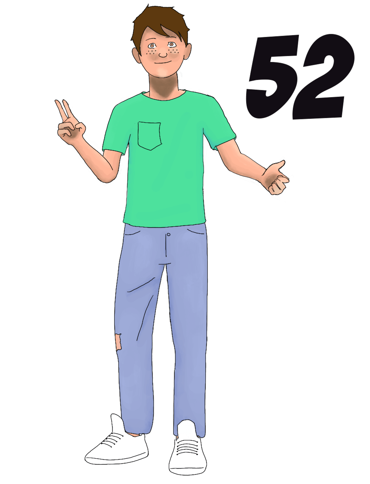 Finger counting up to 99