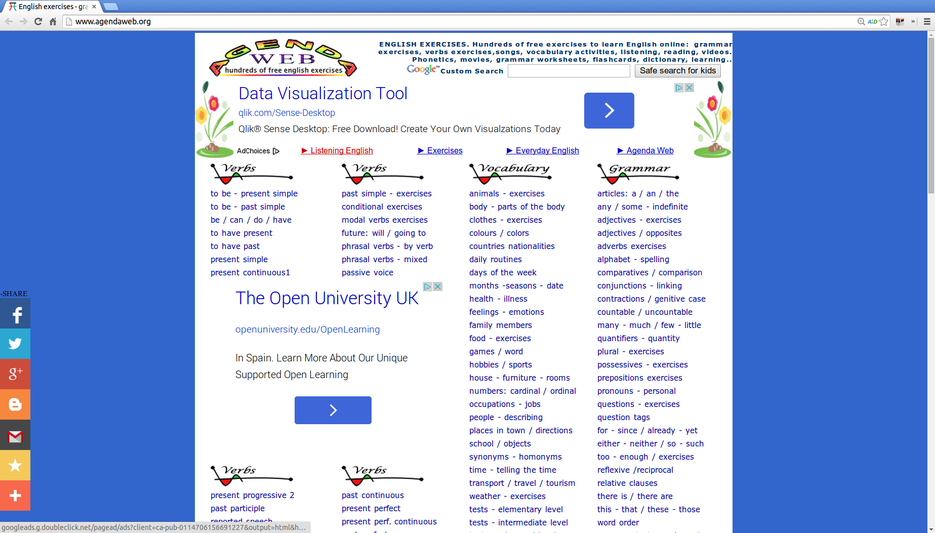 Agenda web has a very impressive collection of free exercises.
