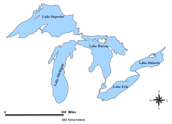 The Great Lakes are the largest body of freshwater in the world.