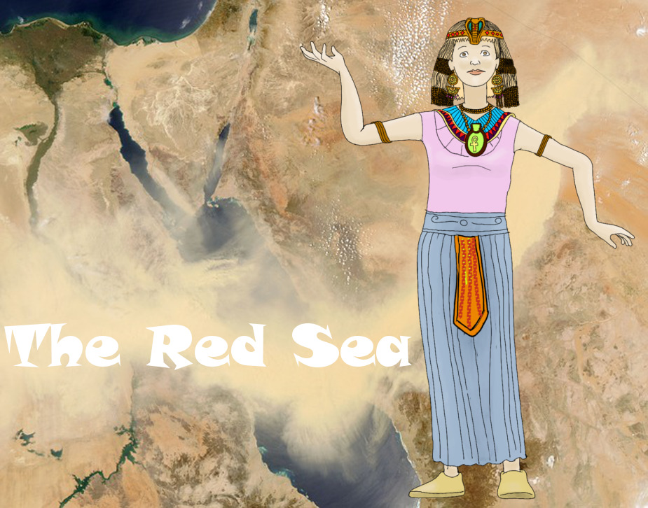 The Red Sea is located between Asia and Africa.