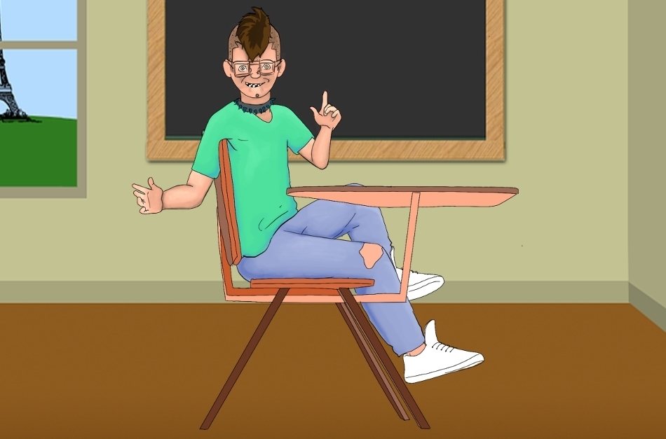 His teeth aren’t bad, they’re just wrestling