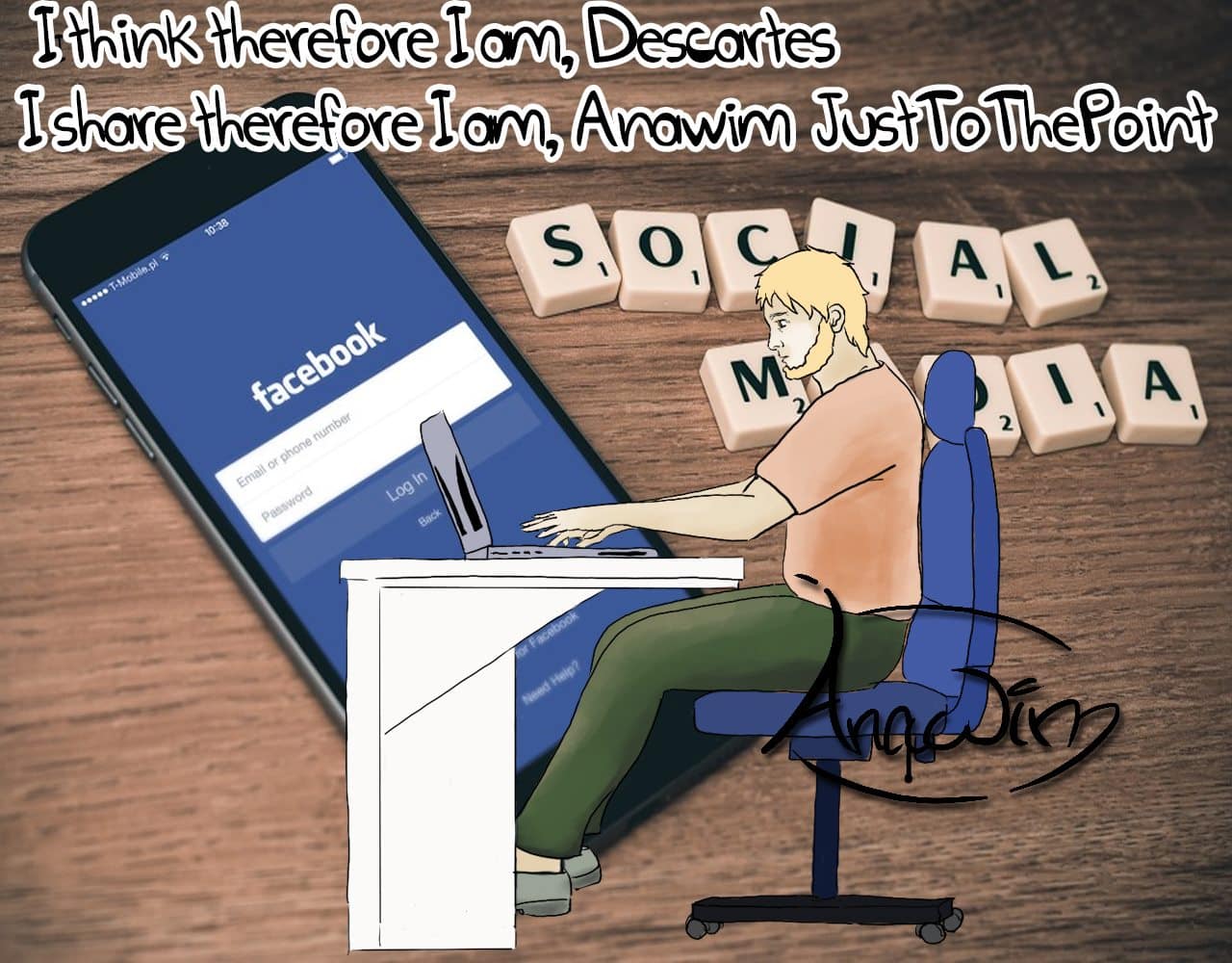 I think therefore I am, Descartes. I share therefore, I am, Anawim, #JustToThePoint.