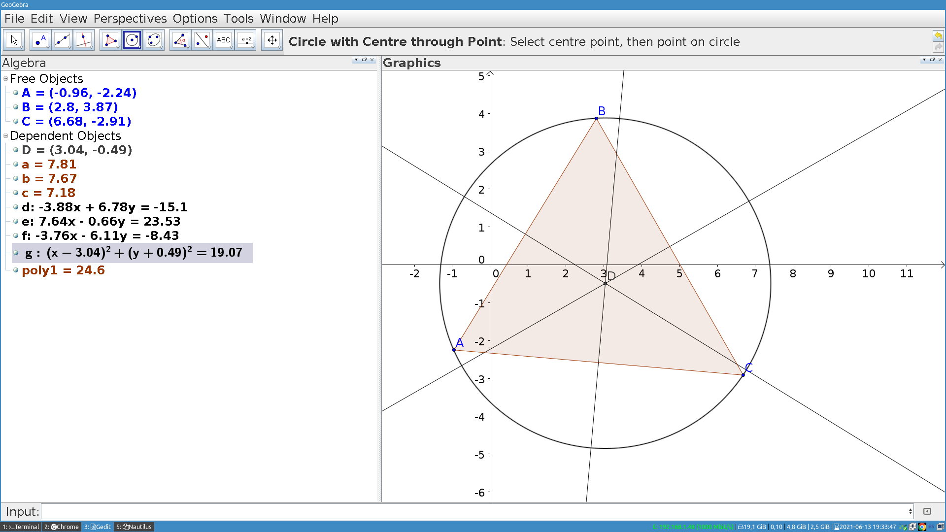 The Circumscribed circle