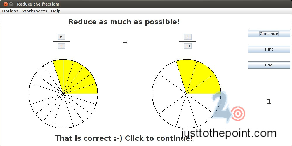 Equivalent fractions and reducing fractions
