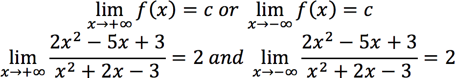 Horizontal asymptotes