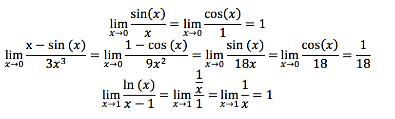 L’Hôpital’s rule