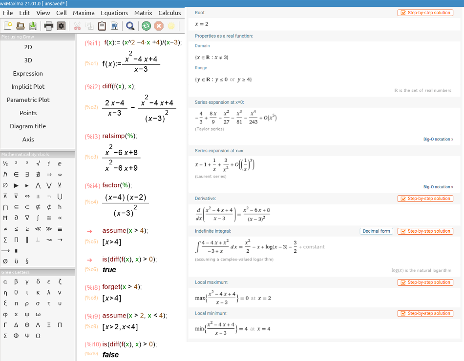 Increasing and decreasing functions.