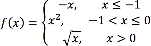 Piecewise-defined functions