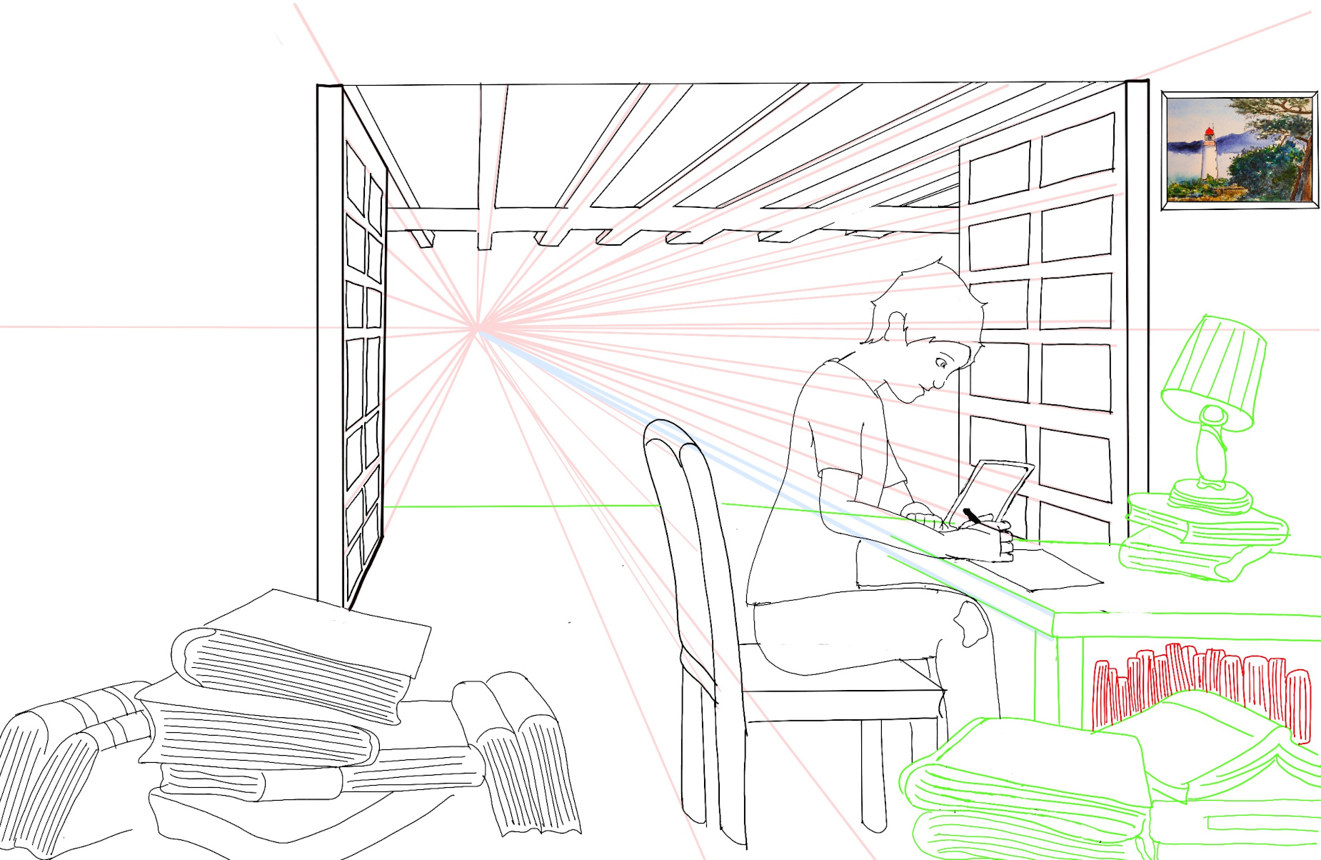 Study Room. One Perspective.