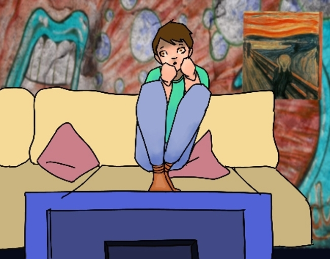 Don’t watch scary or violent films just before bed