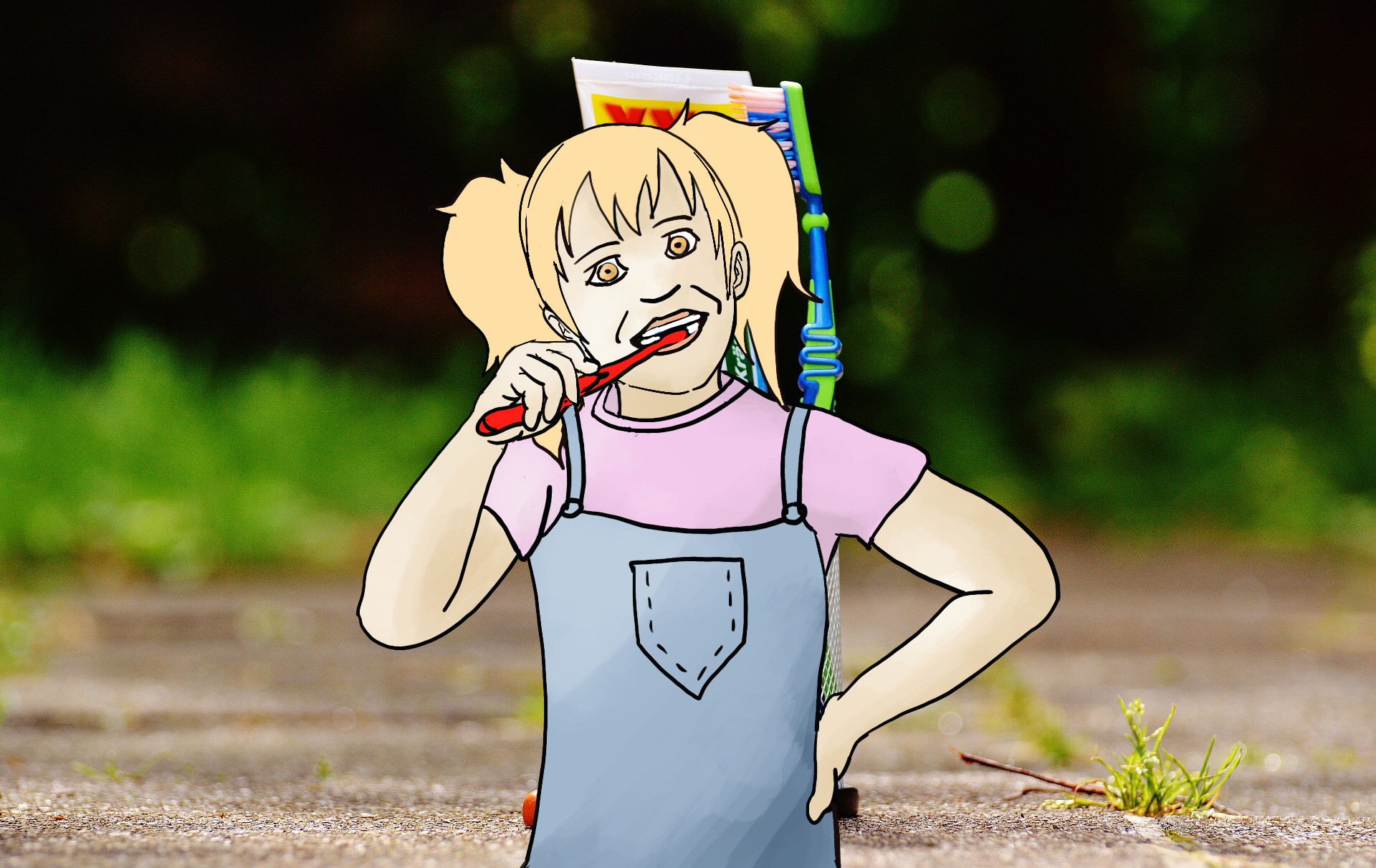  You don’t need to brush all your teeth… only the ones you want to keep.