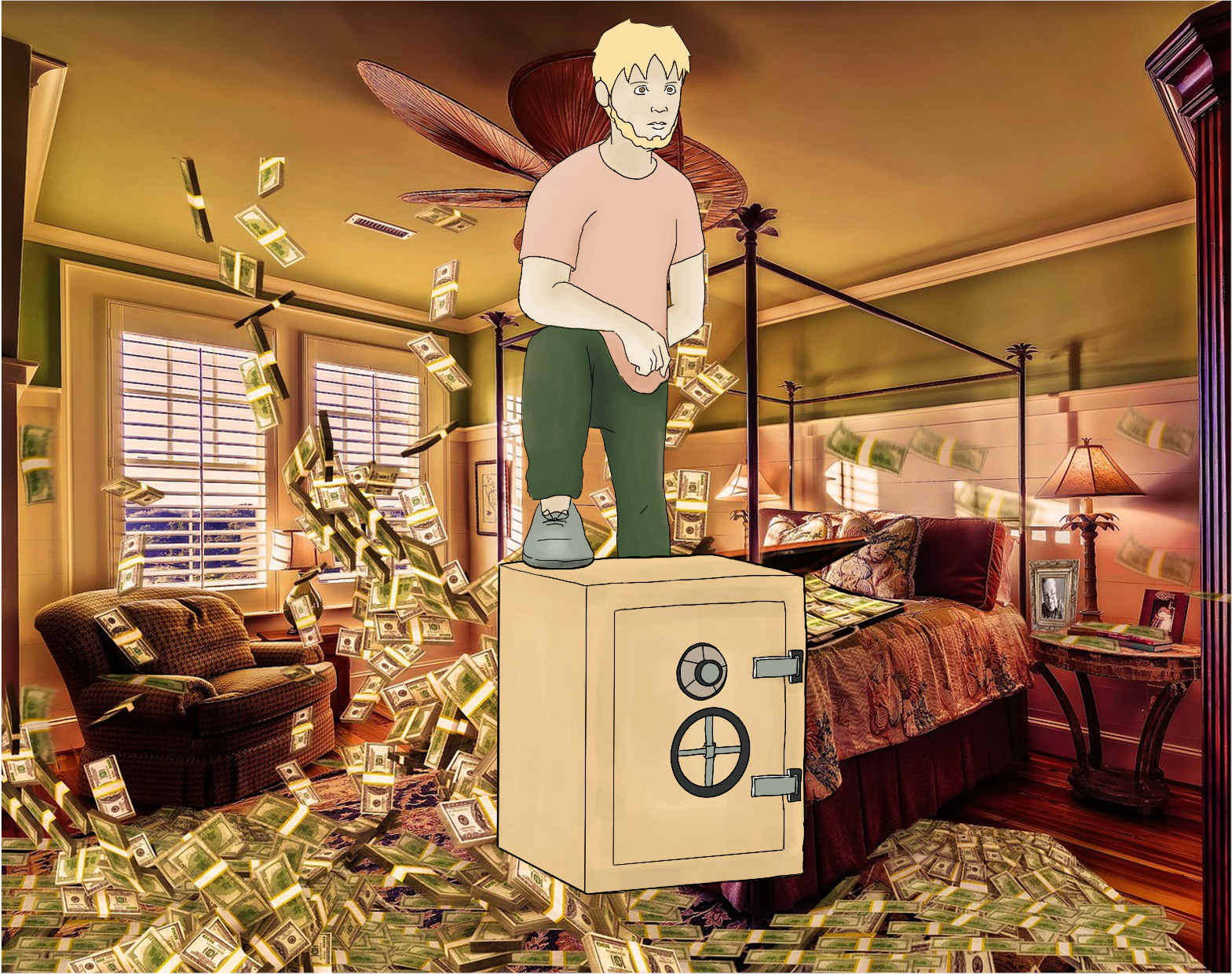 El dinero no puede comprar la felicidad pero sí puede comprar las distracciones temporales, LeCrae