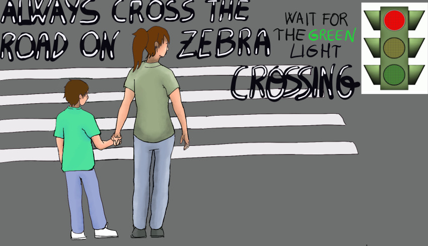 Consejo a los chicos y chicas que cruzan la calle: pasad un kilo de los semáforos. ¡Mirad los coches! Los semáforos y sus luces nunca mataron a nadie, Mabley