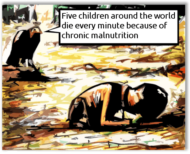 Famine is not caused by a shortage of food; it’s caused by a shortage of justice, Duncan McLaren.