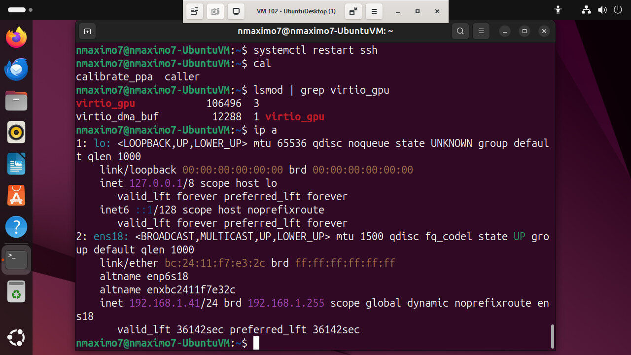 Accessing your Ubuntu desktop VM