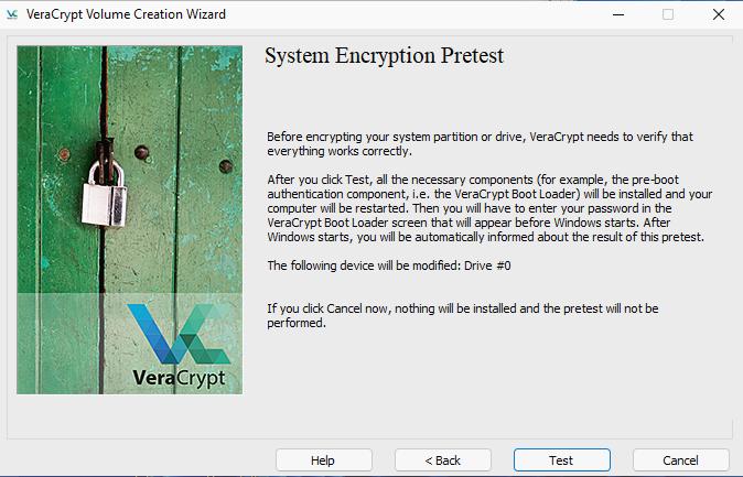 VeraCrypt. Pretest.
