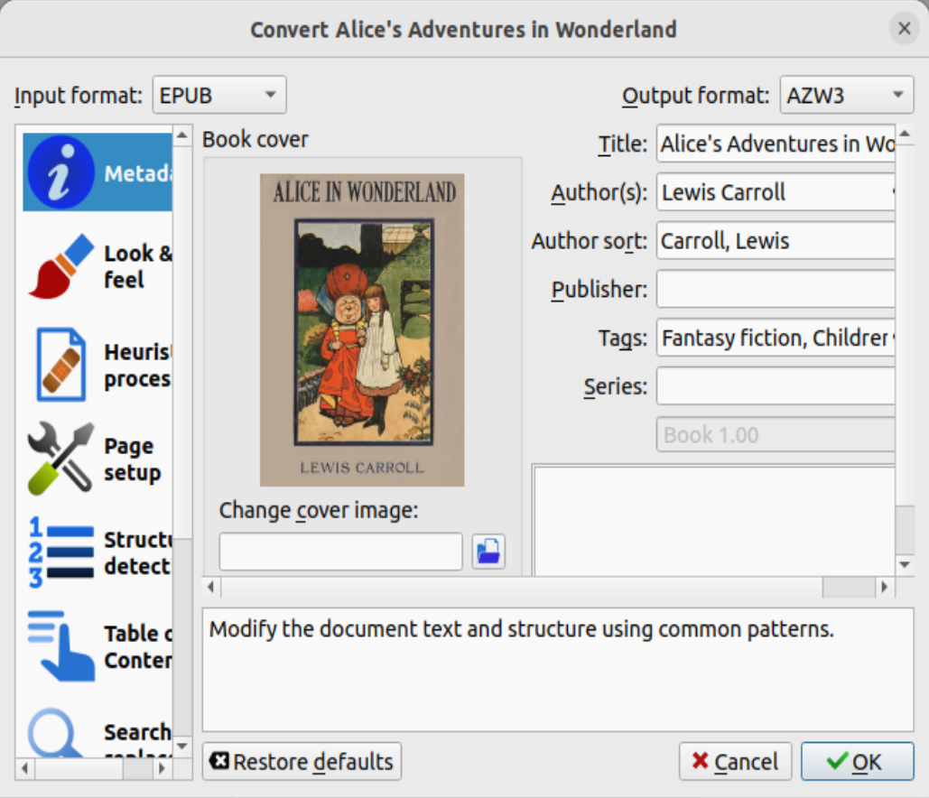 Convert books using Calibre