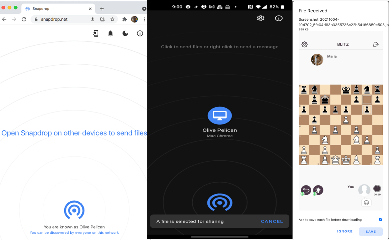 Cross-platform file sharing